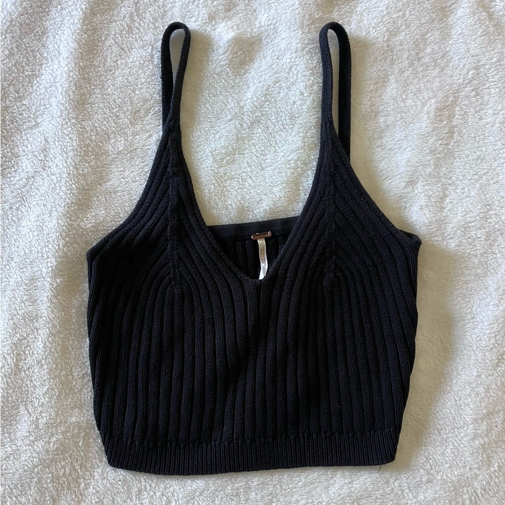 Free People Black Knit Tank / Cami S